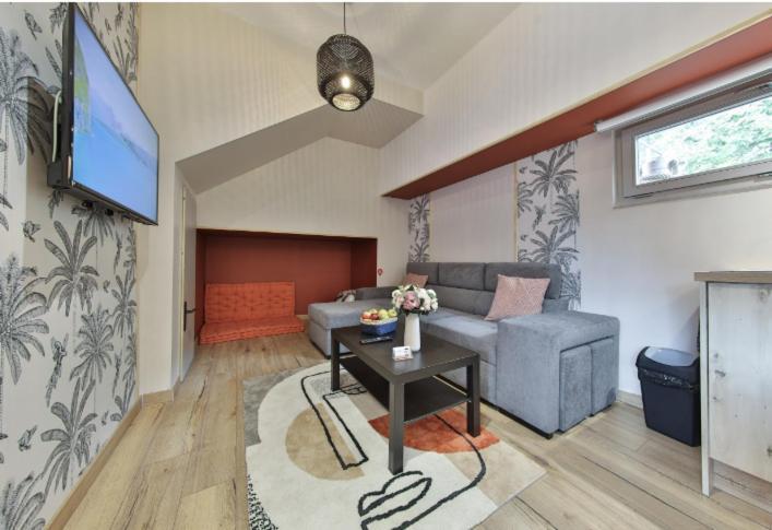 Ferienwohnung La Peniche De Fabrice Avec Jacuzzi Privatif Straßburg Zimmer foto